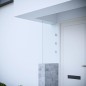 Seitenwand für Vordach Transparent 50x100 cm Hartglas Seitenwand für Vordach Transparent 50x100 cm Hartglas