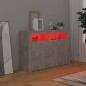 Sideboard mit LED-Leuchten Betongrau 115,5x30x75 cm Sideboard mit LED-Leuchten Betongrau 115,5x30x75 cm