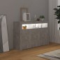 Sideboard mit LED-Leuchten Betongrau 115,5x30x75 cm Sideboard mit LED-Leuchten Betongrau 115,5x30x75 cm