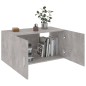 Wandschrank Betongrau 80 x 39 x 40 cm Holzwerkstoff Wandschrank Betongrau 80 x 39 x 40 cm Holzwerkstoff