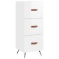 vidaXL Highboard Hochglanz-Weiß 34,5x34x180 cm Holzwerkstoff vidaXL Highboard Hochglanz-Weiß 34,5x34x180 cm Holzwerkstoff