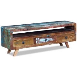 vidaXL TV-Schrank mit 3 Schubladen Altholz