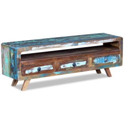 vidaXL TV-Schrank mit 3 Schubladen Altholz
