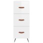 vidaXL Highboard Hochglanz-Weiß 34,5x34x180 cm Holzwerkstoff vidaXL Highboard Hochglanz-Weiß 34,5x34x180 cm Holzwerkstoff