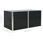 Hochbeet Anthrazit 160 x 80 x 77 cm Verzinkter Stahl Hochbeet Anthrazit 160 x 80 x 77 cm Verzinkter Stahl