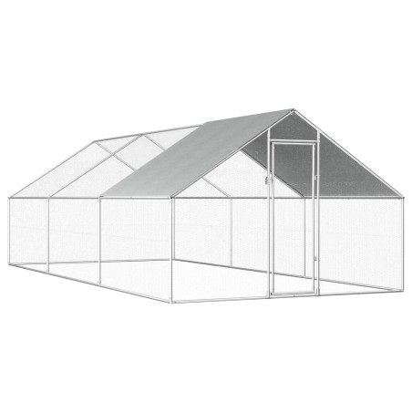 vidaXL Outdoor-Hühnerkäfig 2,75x6x1,92 m Verzinkter Stahl  