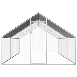 vidaXL Outdoor-Hühnerkäfig 2,75x6x1,92 m Verzinkter Stahl  