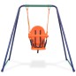2-in-1 Einzelschaukel und Kleinkinderschaukel Orange 2-in-1 Einzelschaukel und Kleinkinderschaukel Orange