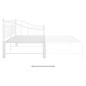 vidaXL Ausziehsofa Bettgestell Weiß Metall 90x200 cm vidaXL Ausziehsofa Bettgestell Weiß Metall 90x200 cm
