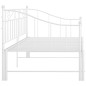 vidaXL Ausziehsofa Bettgestell Weiß Metall 90x200 cm vidaXL Ausziehsofa Bettgestell Weiß Metall 90x200 cm