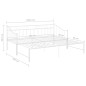vidaXL Ausziehsofa Bettgestell Weiß Metall 90x200 cm vidaXL Ausziehsofa Bettgestell Weiß Metall 90x200 cm