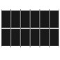 6-tlg. Paravent Schwarz 300x200 cm Stoff 6-tlg. Paravent Schwarz 300x200 cm Stoff