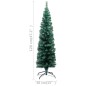 Schlanker Künstlicher Weihnachtsbaum mit Ständer Grün 120cm PVC Schlanker Künstlicher Weihnachtsbaum mit Ständer Grün 120cm PVC