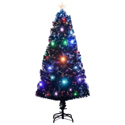 Künstlicher Weihnachtsbaum mit Ständer/LED 120 cm Fiberoptik