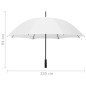 Regenschirm Weiß 130 cm Regenschirm Weiß 130 cm