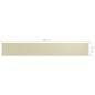 Balkon-Sichtschutz Creme 75x500 cm Oxford-Gewebe Balkon-Sichtschutz Creme 75x500 cm Oxford-Gewebe