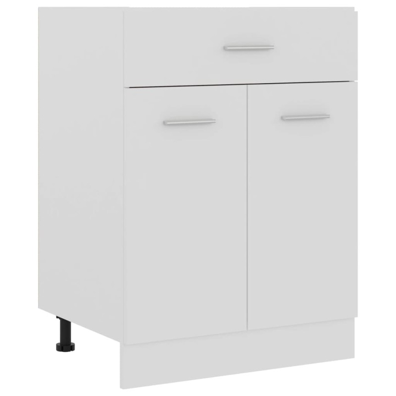 vidaXL Schubunterschrank Weiß 60x46x81,5 cm Holzwerkstoff vidaXL Schubunterschrank Weiß 60x46x81,5 cm Holzwerkstoff