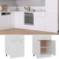 vidaXL Schubunterschrank Weiß 60x46x81,5 cm Holzwerkstoff vidaXL Schubunterschrank Weiß 60x46x81,5 cm Holzwerkstoff
