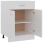 vidaXL Schubunterschrank Weiß 60x46x81,5 cm Holzwerkstoff vidaXL Schubunterschrank Weiß 60x46x81,5 cm Holzwerkstoff