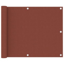 vidaXL Balkon-Sichtschutz Terracotta-Rot 75x500 cm Oxford-Gewebe