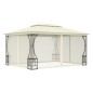 Pavillon mit Netz 300x400x265 cm Creme Pavillon mit Netz 300x400x265 cm Creme