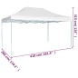 vidaXL Profi-Partyzelt Faltbar 3 x 4 m Stahl Weiß vidaXL Profi-Partyzelt Faltbar 3 x 4 m Stahl Weiß