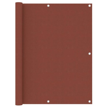 vidaXL Balkon-Sichtschutz Terrakotta-Rot 120x500 cm Oxford-Gewebe