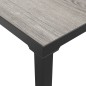 Garten-Couchtisch Grau 55x55x31 cm DPC und Stahl Garten-Couchtisch Grau 55x55x31 cm DPC und Stahl
