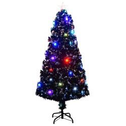 Künstlicher Weihnachtsbaum mit Ständer/LED 150 cm Fiberoptik