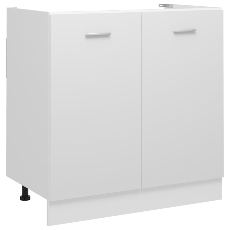 vidaXL Spülenunterschrank Weiß 80x46x81,5 cm Holzwerkstoff vidaXL Spülenunterschrank Weiß 80x46x81,5 cm Holzwerkstoff