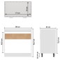 vidaXL Spülenunterschrank Weiß 80x46x81,5 cm Holzwerkstoff vidaXL Spülenunterschrank Weiß 80x46x81,5 cm Holzwerkstoff