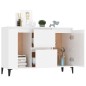 Sideboard Hochglanz-Weiß 104x35x70 cm Holzwerkstoff Sideboard Hochglanz-Weiß 104x35x70 cm Holzwerkstoff