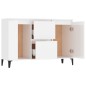 Sideboard Hochglanz-Weiß 104x35x70 cm Holzwerkstoff Sideboard Hochglanz-Weiß 104x35x70 cm Holzwerkstoff