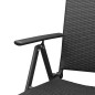 Gartenstühle 4 Stk. Poly Rattan Schwarz Gartenstühle 4 Stk. Poly Rattan Schwarz