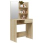Schminktisch mit Spiegel Sonoma-Eiche 74,5x40x141 cm Schminktisch mit Spiegel Sonoma-Eiche 74,5x40x141 cm