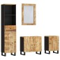 4-tlg. Badmöbel-Set Massivholz Mango 4-tlg. Badmöbel-Set Massivholz Mango