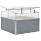 Gewächshaus Grau Verzinkter Stahl 100×100×85 cm Gewächshaus Grau Verzinkter Stahl 100×100×85 cm
