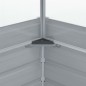 Gewächshaus Grau Verzinkter Stahl 100×100×85 cm Gewächshaus Grau Verzinkter Stahl 100×100×85 cm