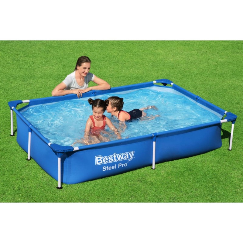 Bestway Steel Pro Swimming Pool 221x150x43 cm Bestway Steel Pro Swimming Pool 221x150x43 cm