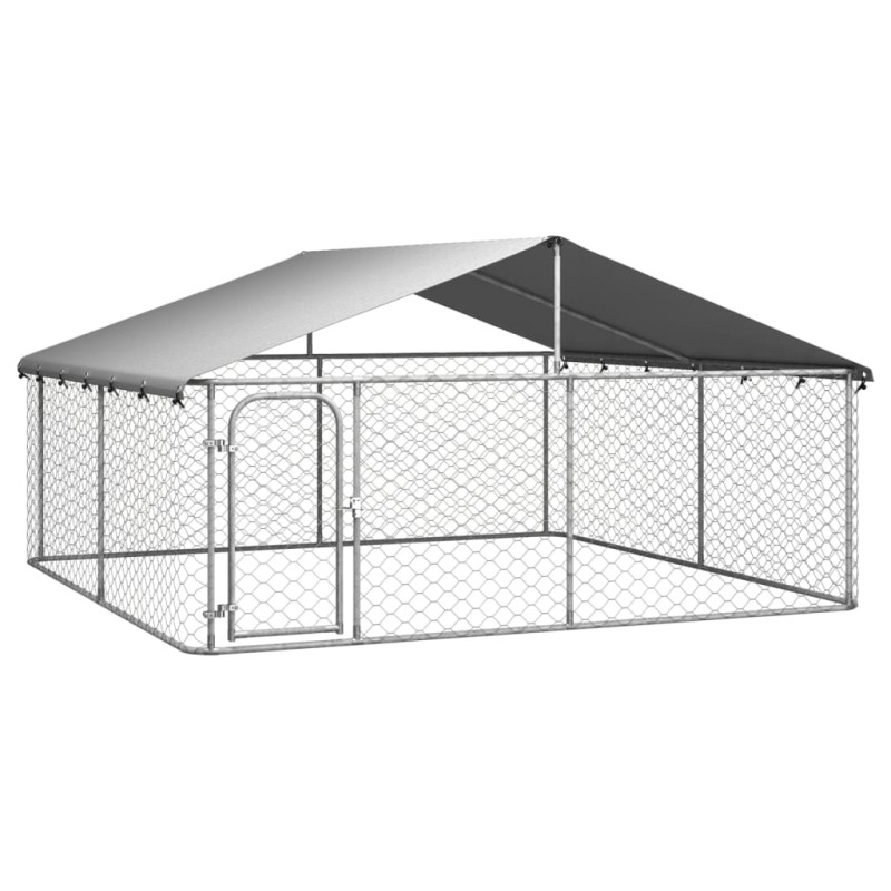 Outdoor-Hundezwinger mit Dach 300x300x150 cm Outdoor-Hundezwinger mit Dach 300x300x150 cm