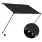 Einziehbare Markise mit LED 150×150 cm Anthrazit Einziehbare Markise mit LED 150×150 cm Anthrazit
