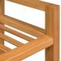 Schuhregal mit 2 Etagen 50x27x40 cm Massivholz Eiche Schuhregal mit 2 Etagen 50x27x40 cm Massivholz Eiche
