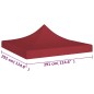 Partyzelt-Dach 3x3 m Burgunderrot 270 g/m² Partyzelt-Dach 3x3 m Burgunderrot 270 g/m²