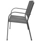 Gartenbank 108 cm Stahl und Gitter Anthrazit Gartenbank 108 cm Stahl und Gitter Anthrazit