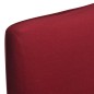 6 Stk. Bordeaux Stuhlhussen Gerade Dehnbar 6 Stk. Bordeaux Stuhlhussen Gerade Dehnbar