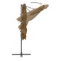 vidaXL Ampelschirm mit Stahlmast Taupe 250 x 250 cm vidaXL Ampelschirm mit Stahlmast Taupe 250 x 250 cm