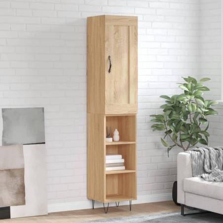 Highboard Sonoma-Eiche 34,5x34x180 cm Holzwerkstoff