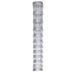 vidaXL Gartenzaun Verzinkter Stahl 50 m 150 cm Silbern