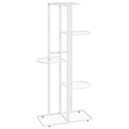 Blumenständer 5-Etagen 43x22x98 cm Weiß Metall