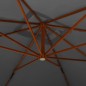 Ampelschirm mit Holzmast 400x300 cm Anthrazit Ampelschirm mit Holzmast 400x300 cm Anthrazit